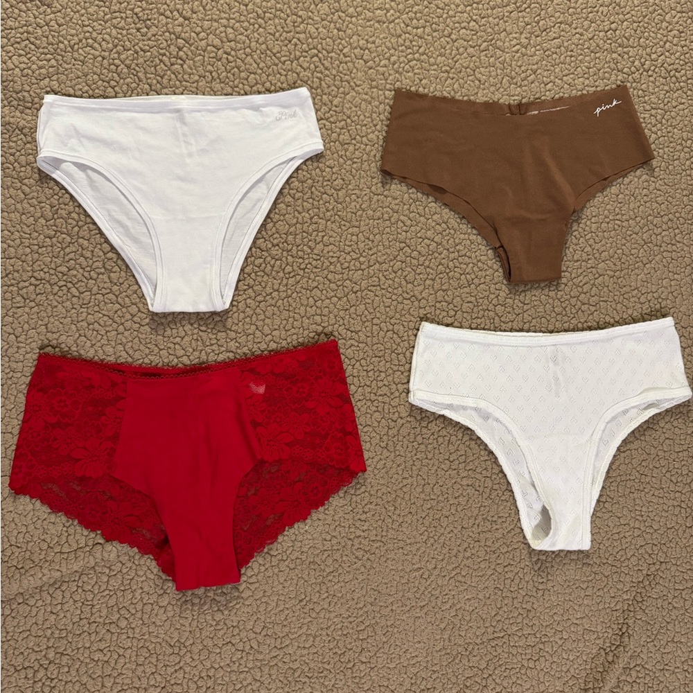 Four pairs of Victoria Secret panties